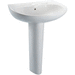 TOTO TLPT242G01 Cotton Pedestal Bathroom Sink