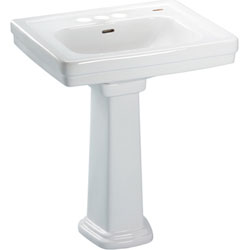 TLPT5304N51 Promenade Pedestal Bathroom Sink - Ebony TLPT5304N51 Promenade Pedestal Bathroom Sink - Ebony