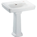 TOTO TLPT532N01 Cotton Pedestal Bathroom Sink