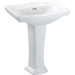 TOTO TLPT78001 Cotton Pedestal Bathroom Sink