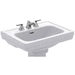 TOTO TLT532801 Cotton Pedestal Basin