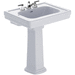 TOTO TLPT5308N01 Cotton Pedestal Bathroom Sink