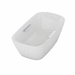 TOTO TABF992X01DCP Cotton Unique Size Soaking Tub