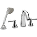 TOTO TTB210SCP Polished Chrome Deck Mount Tub Faucet With Handshower