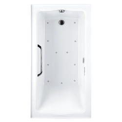 TABR782L01YBN3 Clayton 60'' x 32'' Air Tub - Cotton / Brushed Nickel TABR782L01YBN3 Clayton 60'' x 32'' Air Tub - Cotton / Brushed Nickel