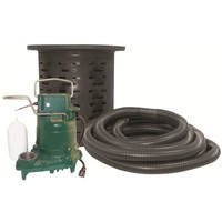 Sump / Submersible "1/3 HP Cast Pump, Polypropylene Basin, Hose"