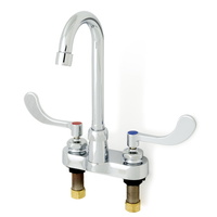  8" Widespread Commercial Bathroom Sink Faucet - Chrome