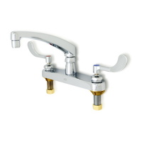  8" Widespread Commercial Bathroom Sink Faucet - Chrome