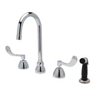  8" Widespread Commercial Bathroom Sink Faucet - Chrome