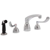  8" Widespread Commercial Bathroom Sink Faucet - Chrome