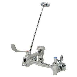 ZZ843M4XL Wall Mounted Commercial Bathroom Sink Faucet - Chrome ZZ843M4XL Wall Mounted Commercial Bathroom Sink Faucet - Chrome