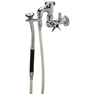 ZZ877P2LKSHKSH2 Wall Mounted Commercial Bathroom Sink Faucet - Chrome
