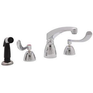 ZZ831G4XLHS 8" Widespread Commercial Bathroom Sink Faucet - Chrome ZZ831G4XLHS 8" Widespread Commercial Bathroom Sink Faucet - Chrome